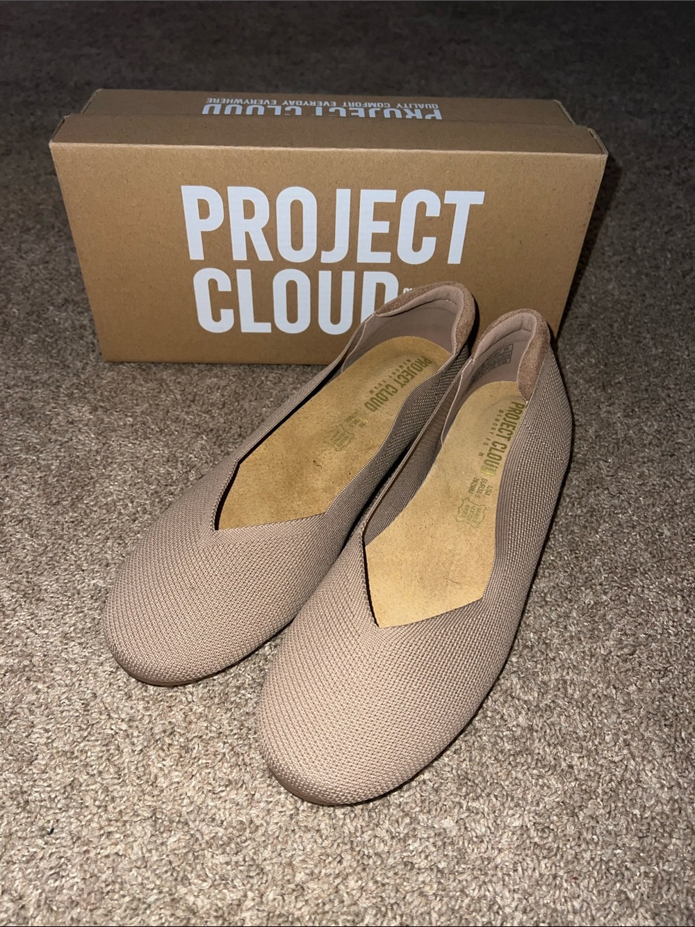 Project Cloud Prospect Women's Everyday Slip-On Ballet Flat in Mushkn